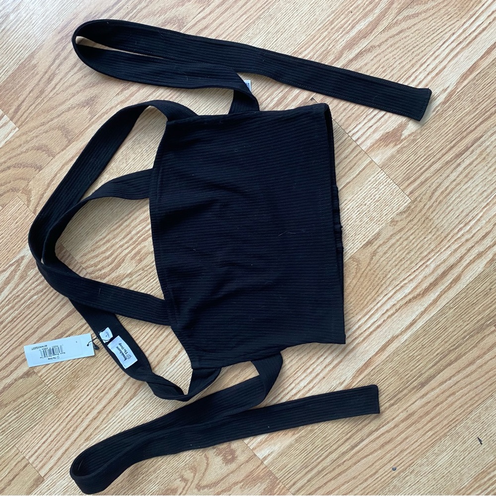 The Drop Leonie Hanne Strappy Rib Crop Top